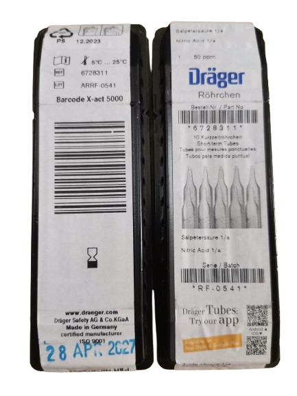 Drager – DT hydrogen 05 % / a (10) PN CH30901 Hydrogen Gas Detection Tube